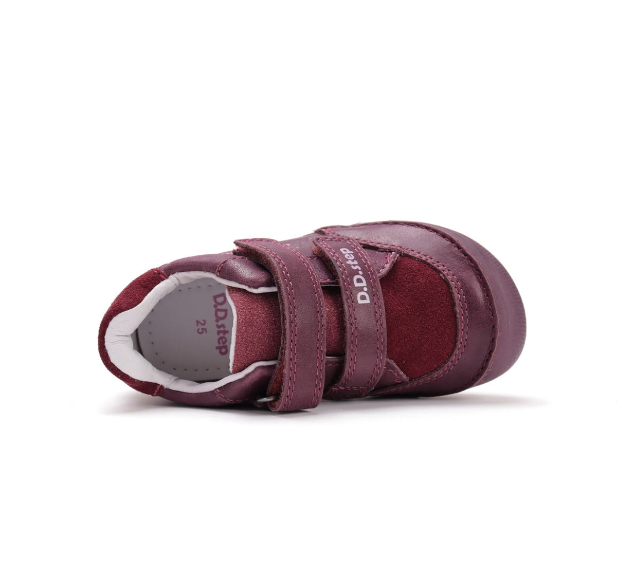 D.D.Step pantofi fete Barefoot cu talpa fluorescenta 26-31 Raspberry cu fetita