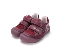 D.D.Step pantofi fete Barefoot cu talpa fluorescenta 26-31 Raspberry cu fetita