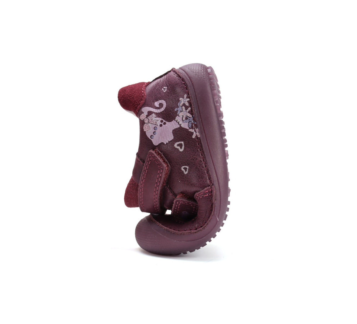 D.D.Step pantofi fete Barefoot cu talpa fluorescenta 26-31 Raspberry cu fetita