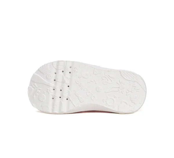 D.D.Step pantofi fete Barefoot de interior 26-31 Pink cu curcubeu