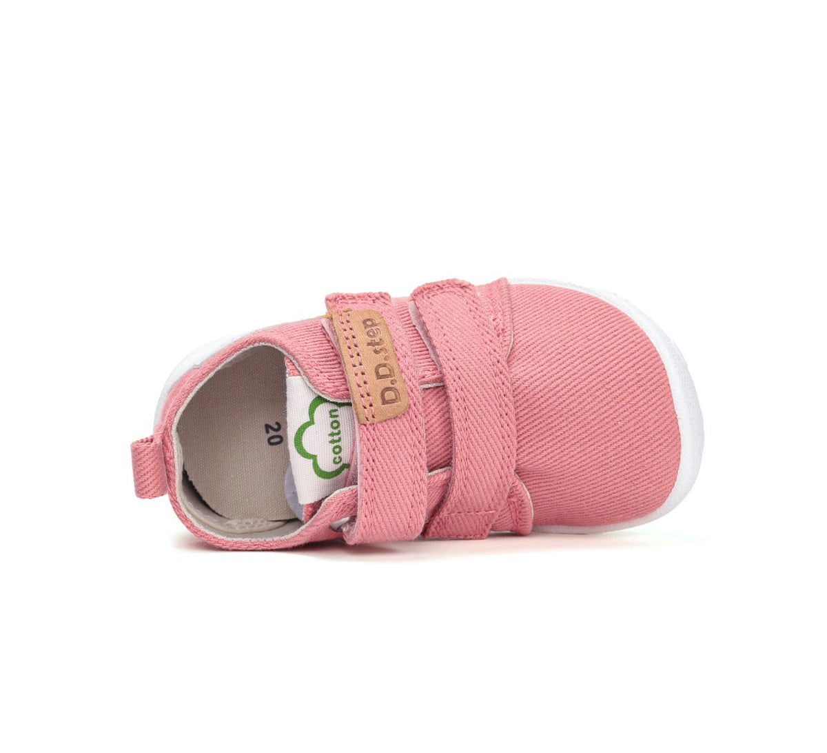 D.D.Step pantofi fete Barefoot de interior 20-25 Pink cu norisor
