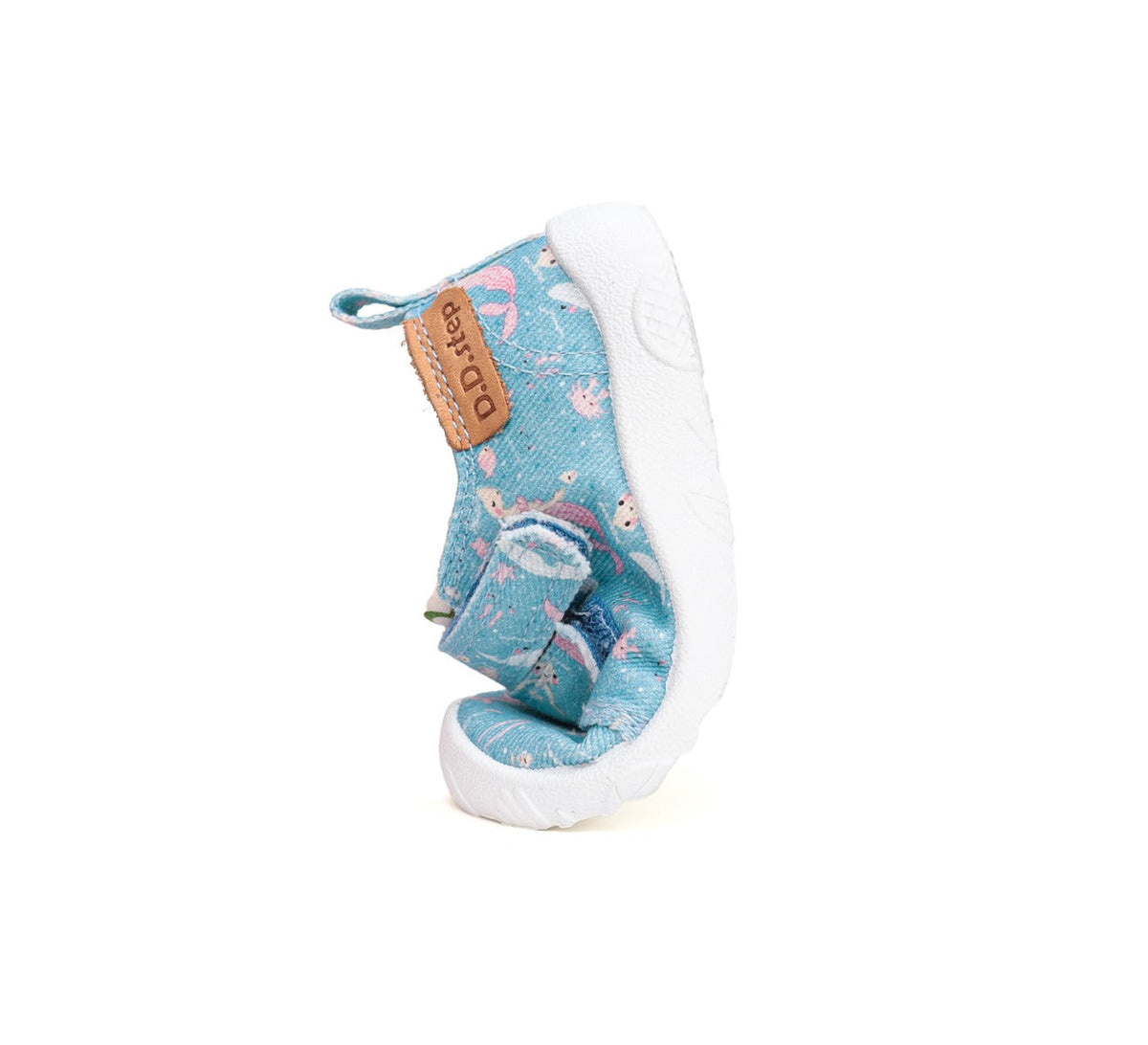 D.D.Step pantofi fete Barefoot de interior 20-25 Sky Blue cu sirena