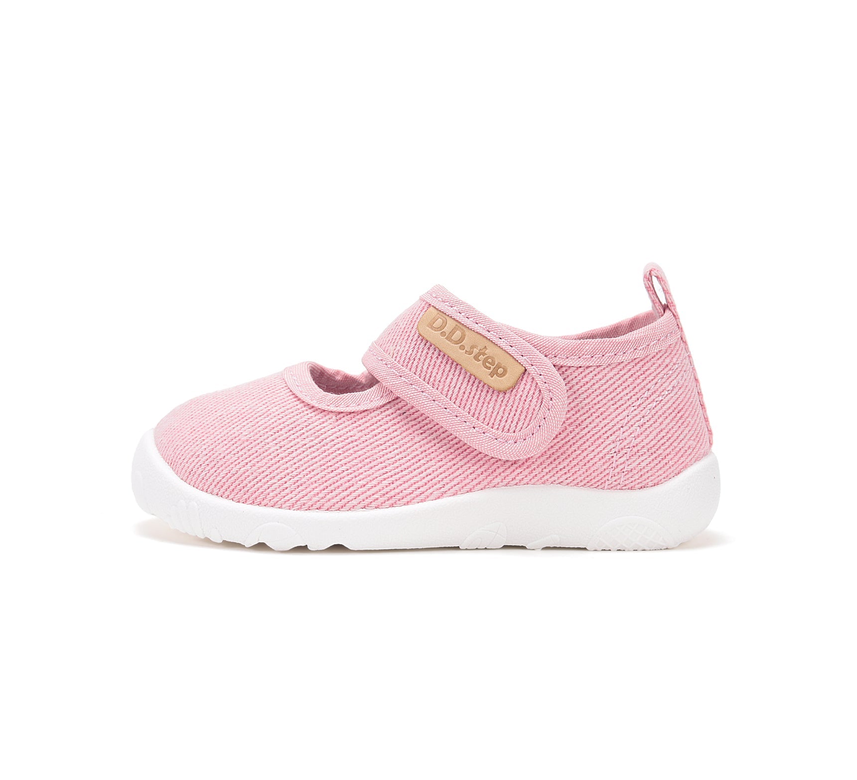 D.D.Step pantofi fete decupati Barefoot de interior din panza 26-31 Baby Pink simplu Imagine secundară a produsului