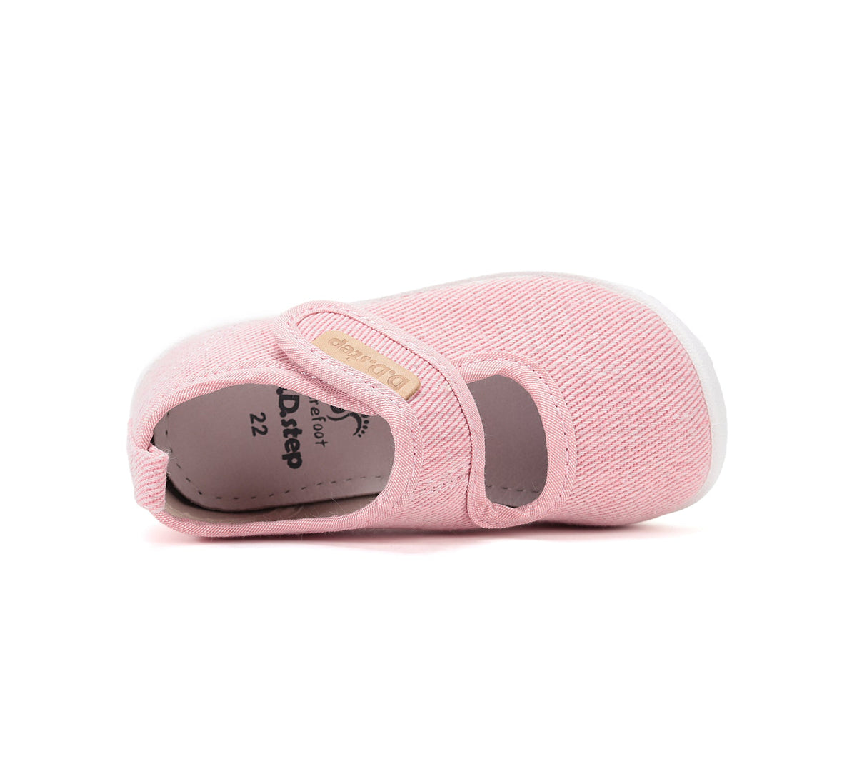 D.D.Step kivágott vászon mezítlábas lány cipő beltérre 26-31 Baby Pink sima