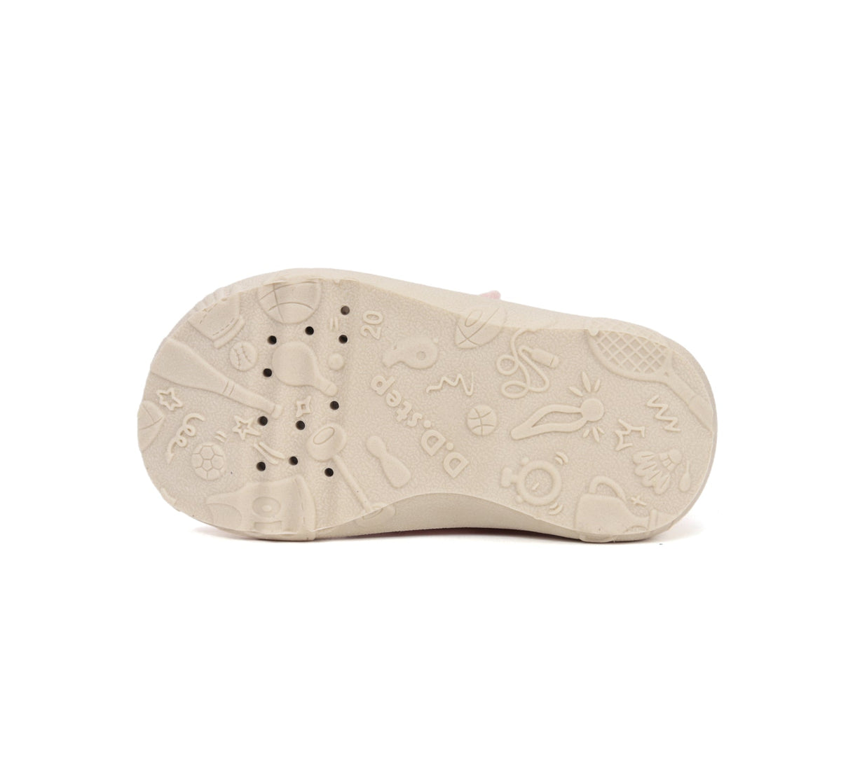 D.D.Step pantofi fete Barefoot de interior din panza 20-31 Baby Pink curcubeu
