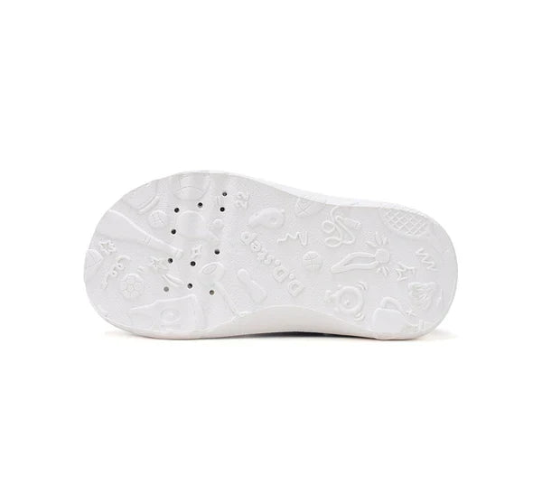 D.D.Step pantofi fete Barefoot decupat de interior din panza 20-31 Lila simplu