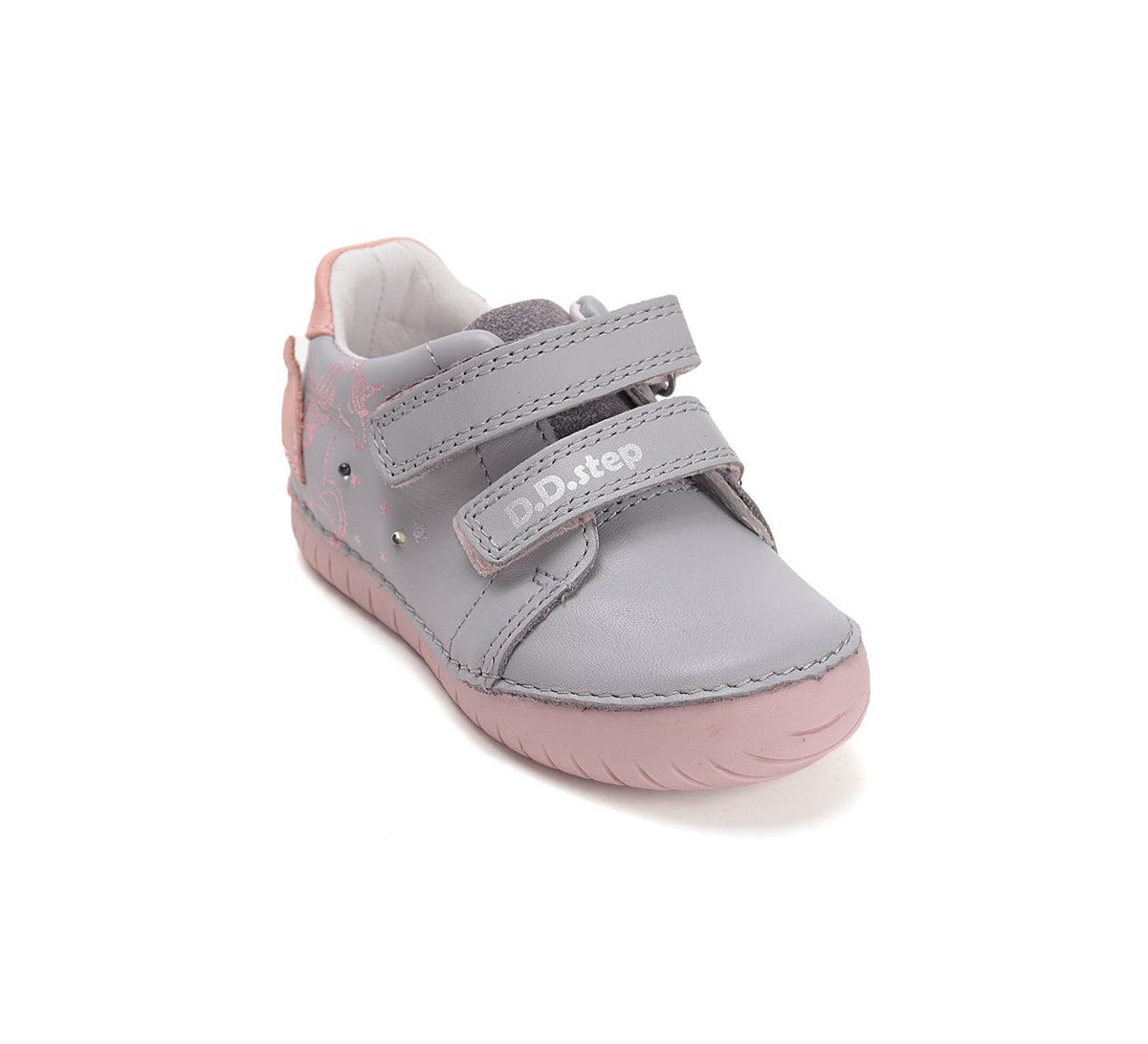 D.D.Step LED-es lánycipő 25-30 Dove szürke unikornisos