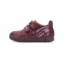 D.D.Step pantofi fete cu LED 25-30 Raspberry cu stelute