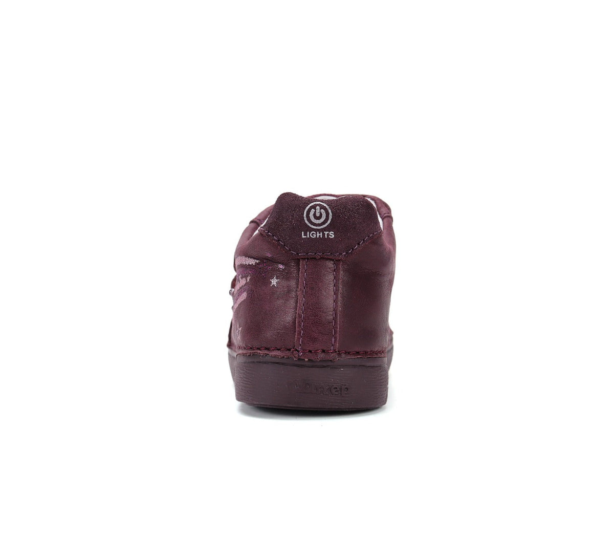 D.D.Step pantofi fete cu LED 25-30 Raspberry cu stelute