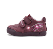 D.D.Step pantofi fete cu LED 25-30 Raspberry cu stelute
