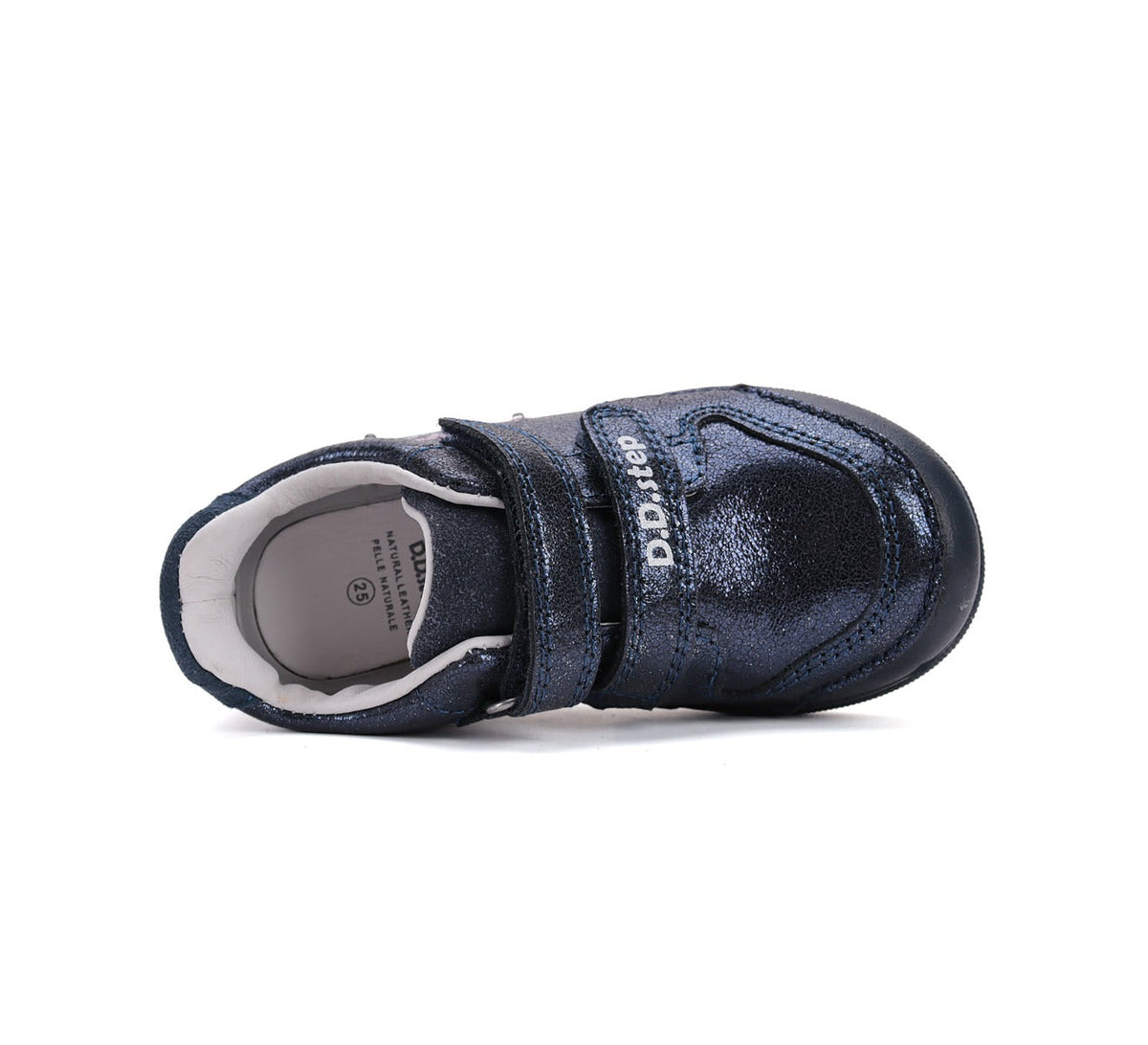 D.D.Step pantofi fete cu LED 25-30 Royal Blue cu stelute