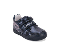 D.D.Step pantofi fete cu LED 25-30 Royal Blue cu stelute