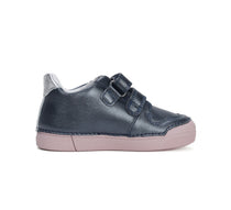 D.D.Step pantofi fete cu LED 25-30 Royal Blue cu unicorn