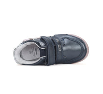 D.D.Step pantofi fete cu LED 25-30 Royal Blue cu unicorn
