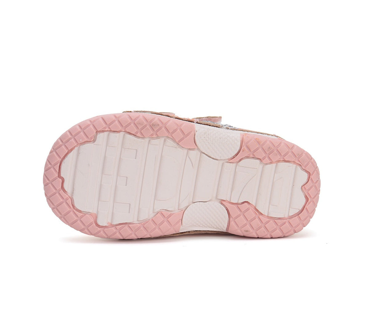 D.D.Step pantofi fete cu scai 19-24 Cream metalizat
