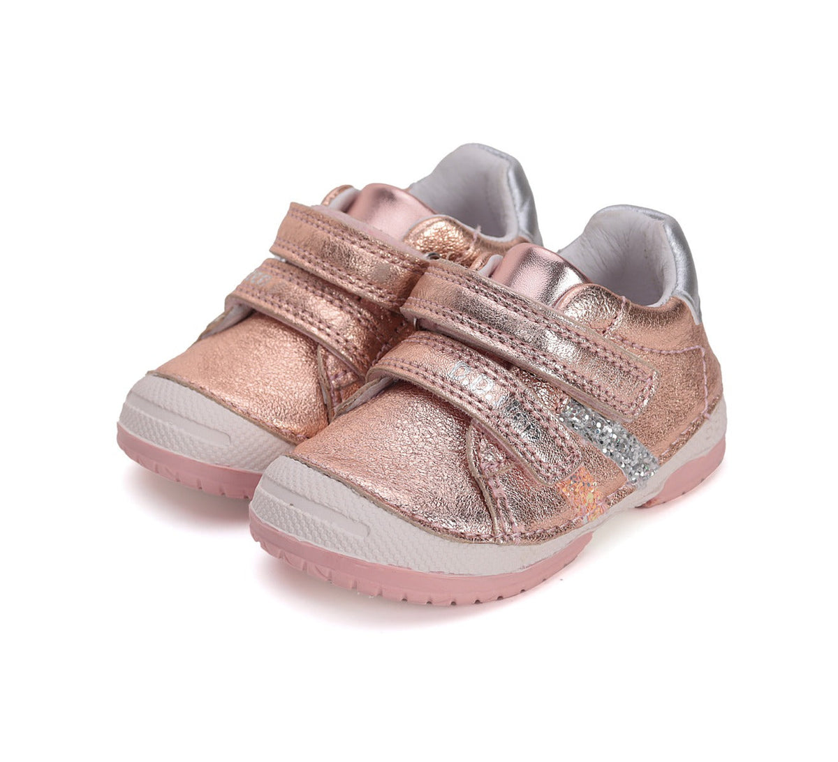 D.D.Step pantofi fete cu scai 19-24 Cream metalizat Fő kép
