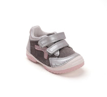D.D.Step pantofi fete cu scai 19-24 Grey cu argintiu