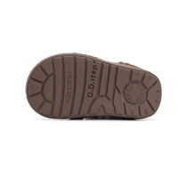 D.D.Step pantofi fete cu scai 20-25 Chocolate cu floricele 