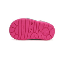 D.D.Step pantofi fete cu scai 20-25 Silver cu floricele 