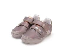 D.D.Step pantofi fete cu scai 25-30 Dark Grey cu dungi