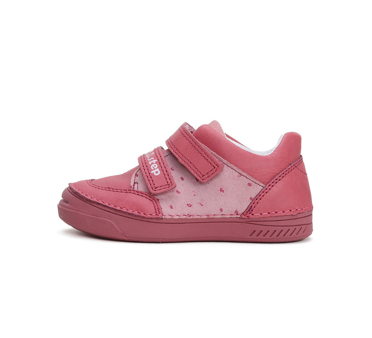 D.D.Step pantofi fete cu scai 25-30 Dark pink cu puncte mici