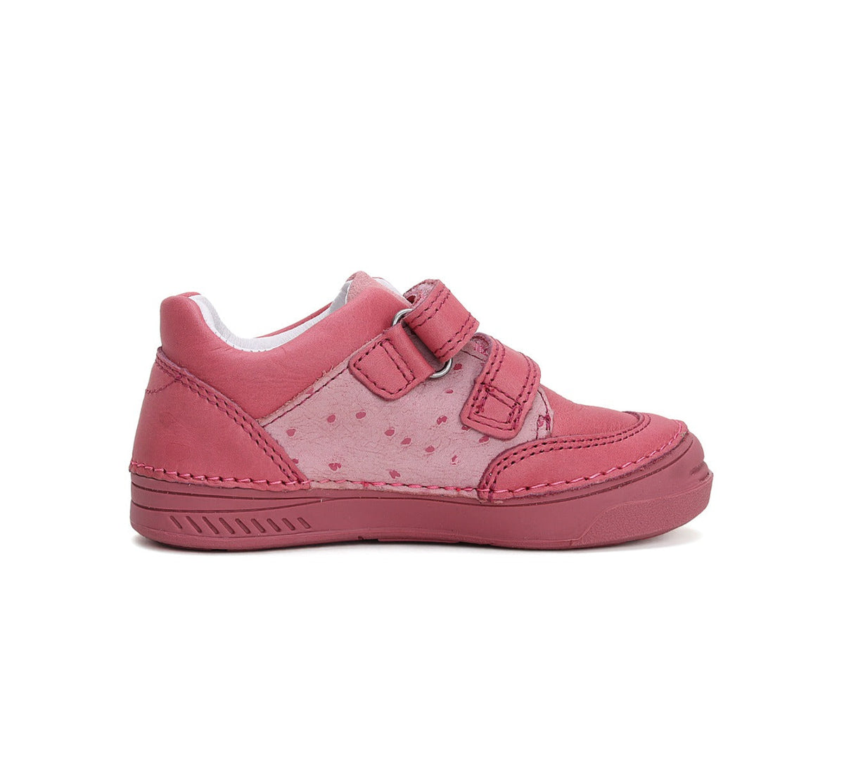 D.D.Step pantofi fete cu scai 25-30 Dark pink cu puncte mici