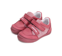 D.D.Step pantofi fete cu scai 25-30 Dark pink cu puncte mici