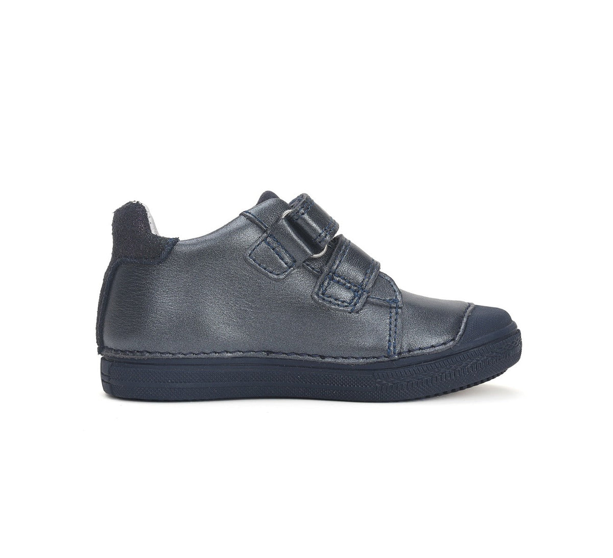 D.D.Step pantofi fete cu scai 25-30 Royal Blue cu floare si inimia