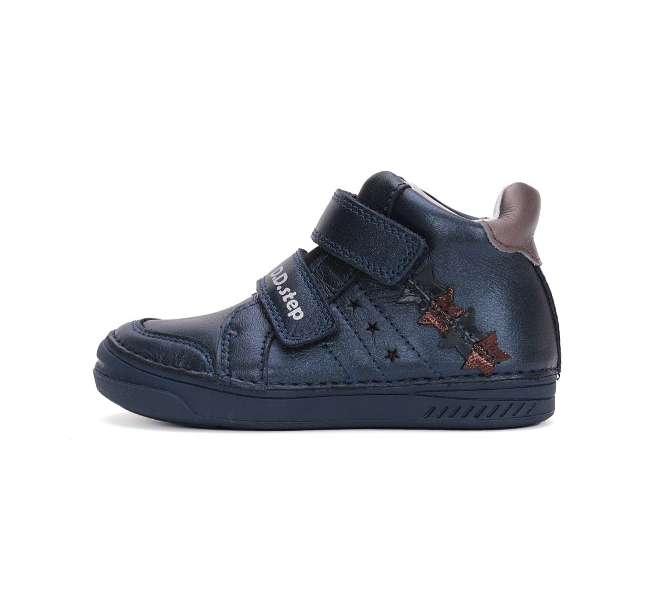 D.D.Step pantofi fete cu scai 25-30, Royal blue cu stelute ruginii Imagine secundară a produsului