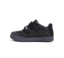 D.D.Step pantofi fete cu scai 25-30 Black cu betisoare albe