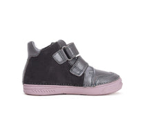 D.D.Step pantofi fete cu scai 31-36 Dark Grey cu stelute