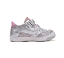 D.D.Step pantofi fete cu scai 31-36 Silver cu roz