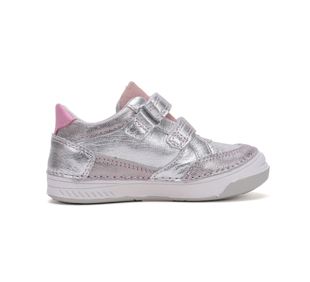 D.D.Step pantofi fete cu scai 31-36 Silver cu roz