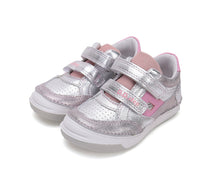 D.D.Step pantofi fete cu scai 31-36 Silver cu roz