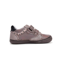D.D.Step pantofi fete cu scai 32-37 Dark Grey cu animal print