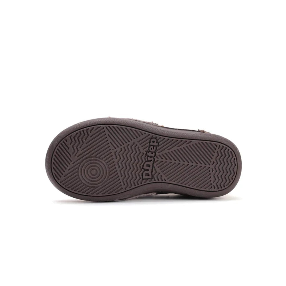 D.D.Step pantofi fete cu scai 32-37 Dark Grey cu animal print