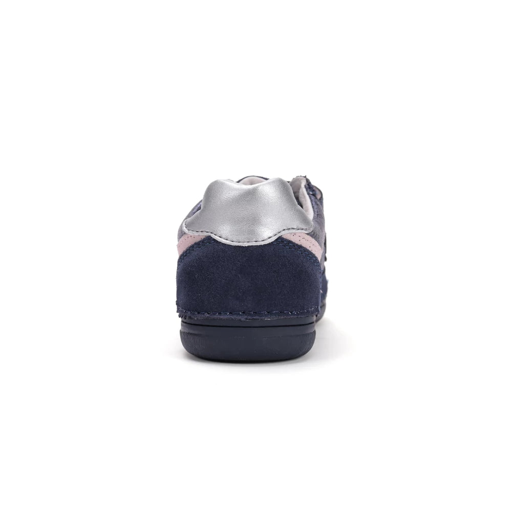 D.D.Step pantofi fete cu scai 32-37 Royal Blue cu dunga roz