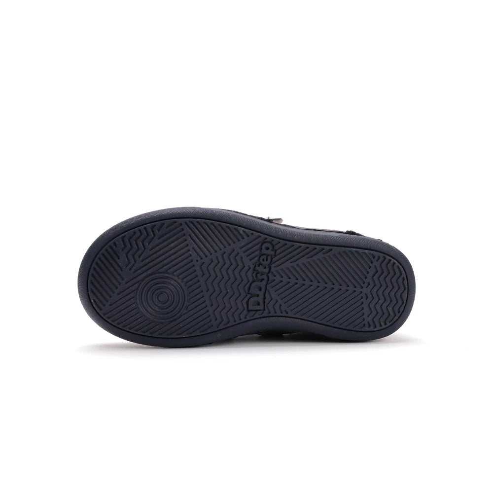 D.D.Step pantofi fete cu scai 32-37 Royal Blue cu dunga roz