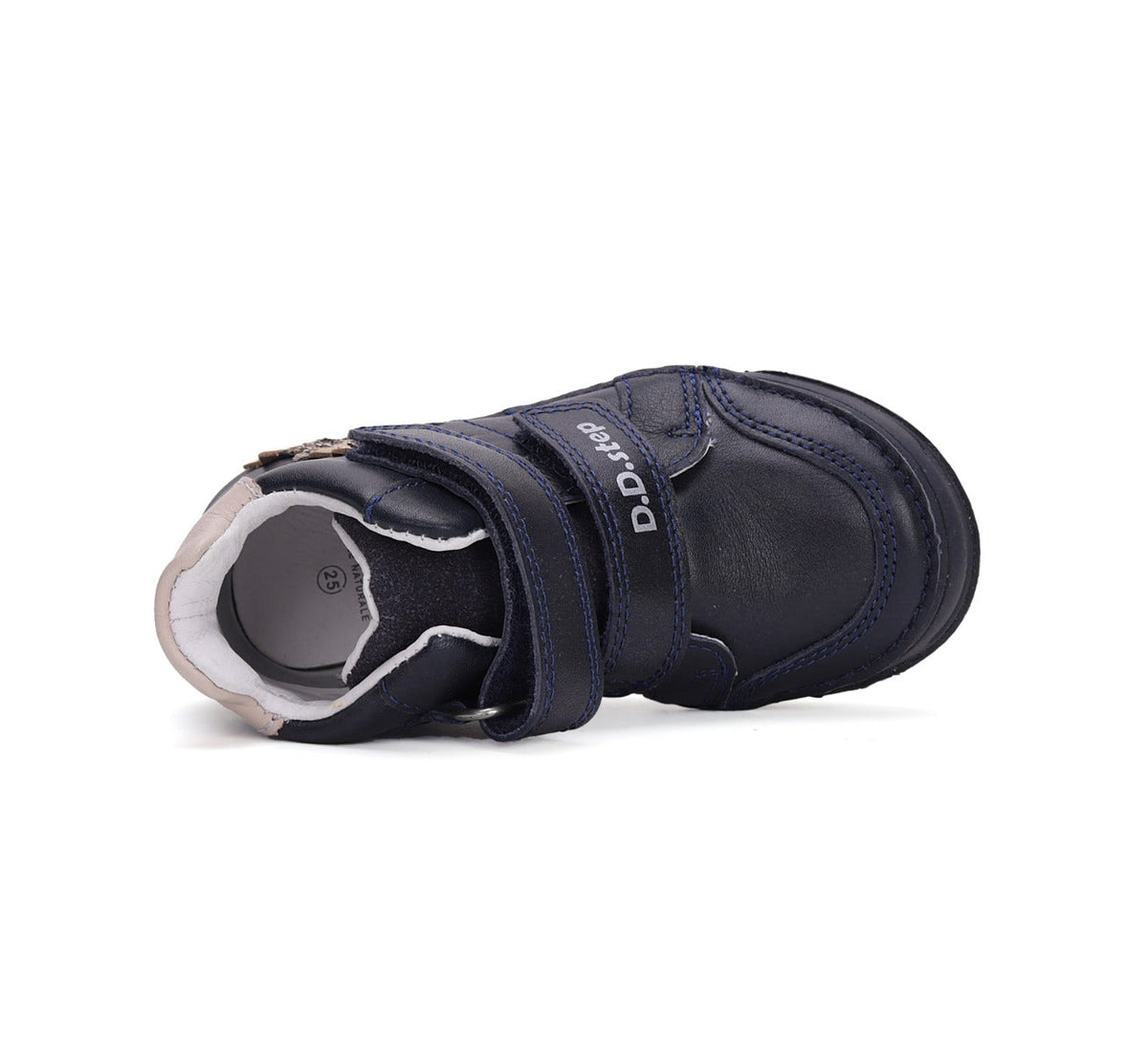 D.D.Step pantofi fete cu scai Royal blue cu stelute aurii