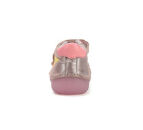 D.D.Step pantofi fete cu talpa fluorescenta 20-25 Champagne cu curcubeu