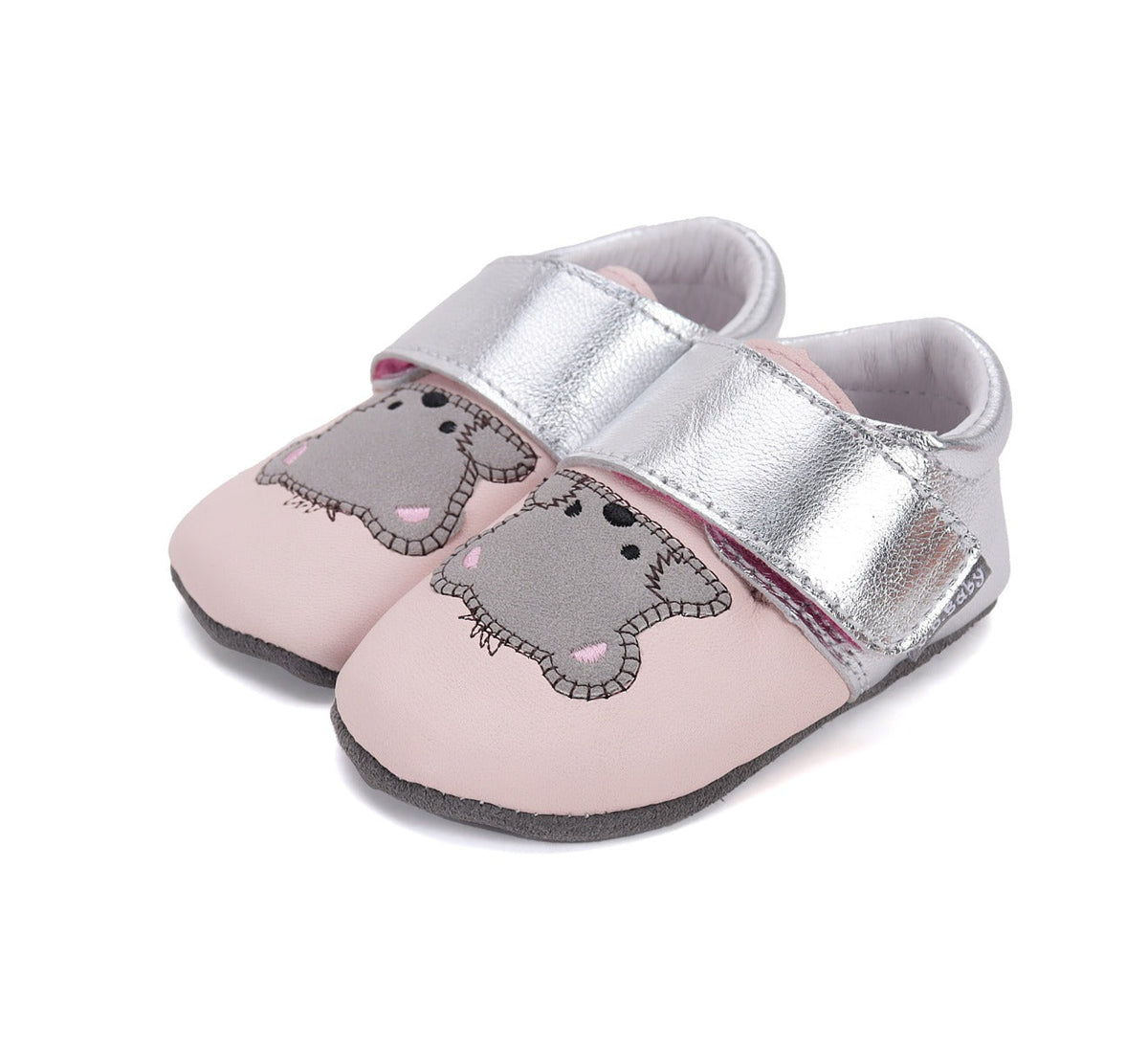 D.D.Step pantofi fete cu talpa moale 18-23 Daisy Pink cu ursulet Imagine principală a produsului