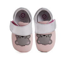 D.D.Step pantofi fete cu talpa moale 18-23 Daisy Pink cu ursulet