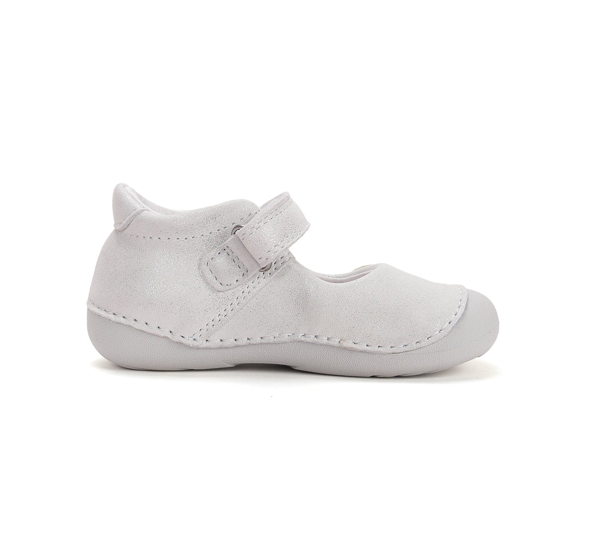 D.D.Step pantofi fete decupati 18-22 Silver cu flori