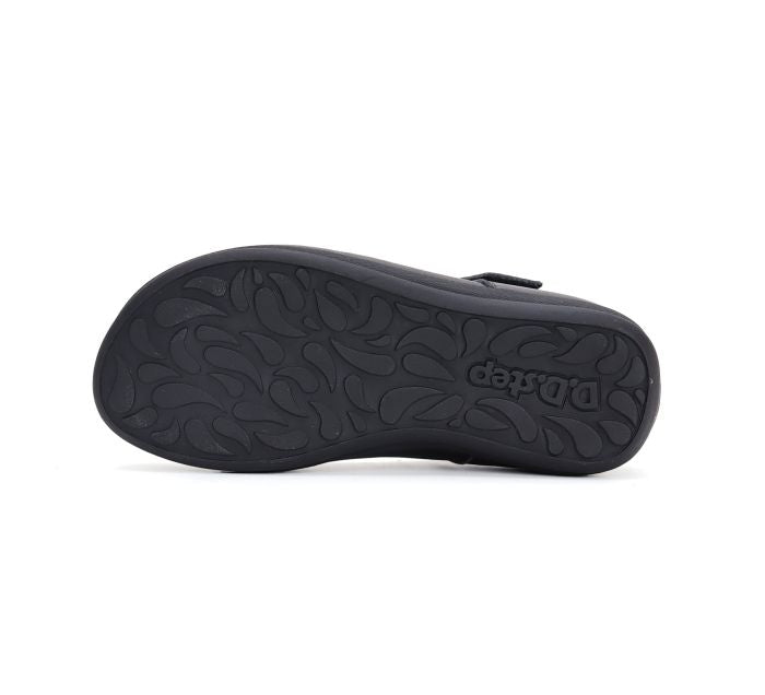 D.D.Step pantofi fete decupati 26-31 Black cu floare