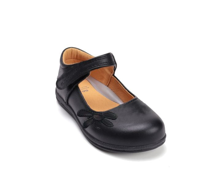 D.D.Step pantofi fete decupati 26-31 Black cu floare