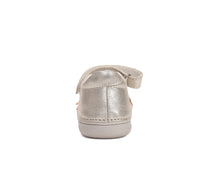D.D.Step pantofi fete decupati 26-31 Gold cu flori