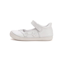 D.D.Step pantofi fete decupati 26-37 White cu floricele