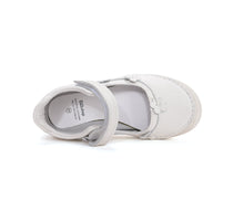 D.D.Step pantofi fete decupati 26-37 White cu floricele
