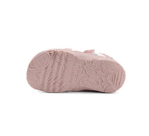 D.D.Step pantofi fete decupati Barefoot 20-25 Baby Pink cu dungi colorate