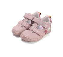 D.D.Step pantofi fete decupati Barefoot 20-25 Baby Pink cu dungi colorate
